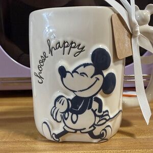 Rae Dunn Disney Mickey Mouse “Choose Happy” Mug 🖤✨